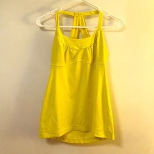 Yellow lululemon tank